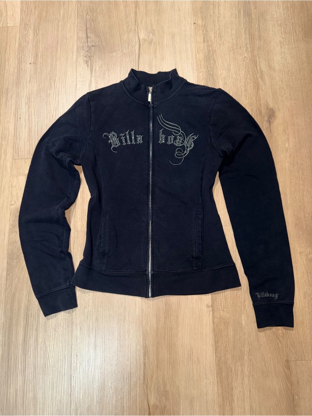 Billabong Black Women's Full-Zip Jacket with Script Logo